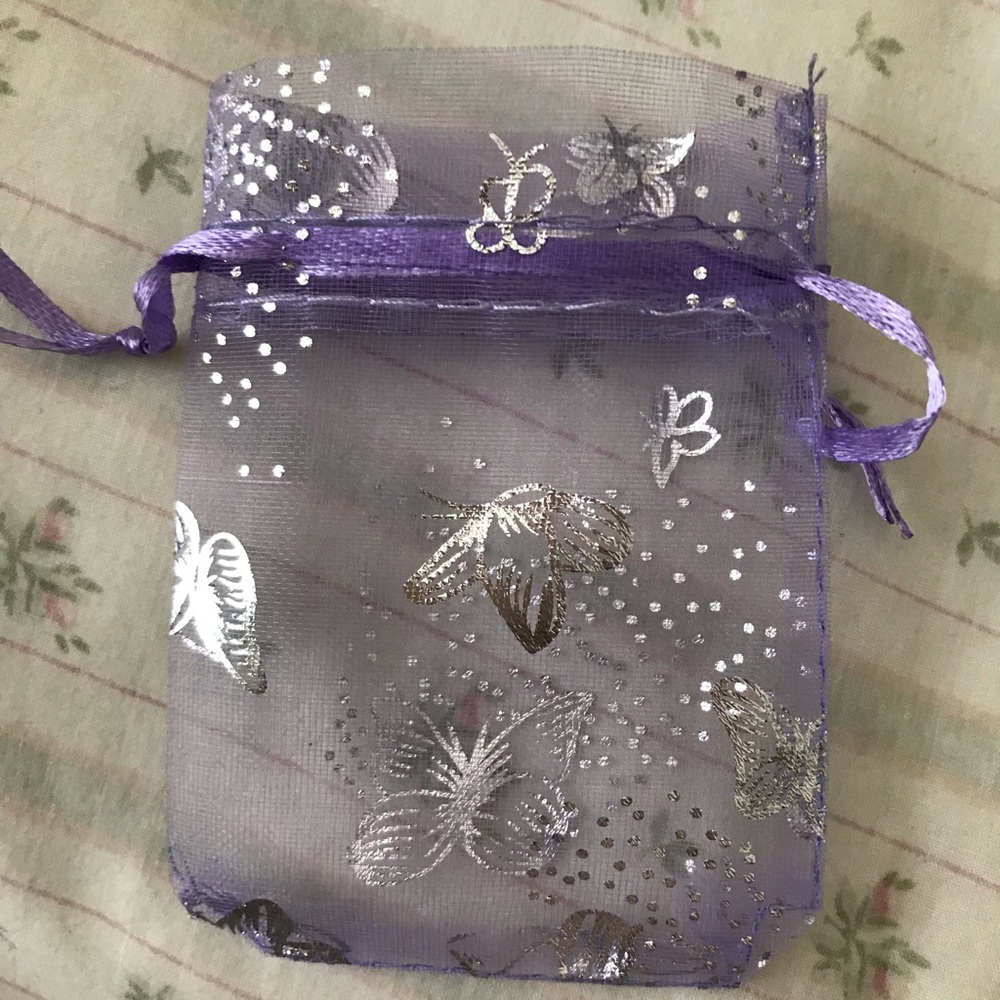 🦋Lot of 20 Butterfly Organza Jewelry Pouch🦋